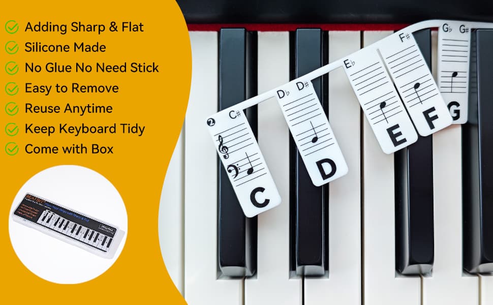 Sharp Flat 88Key-Black - Detail 3