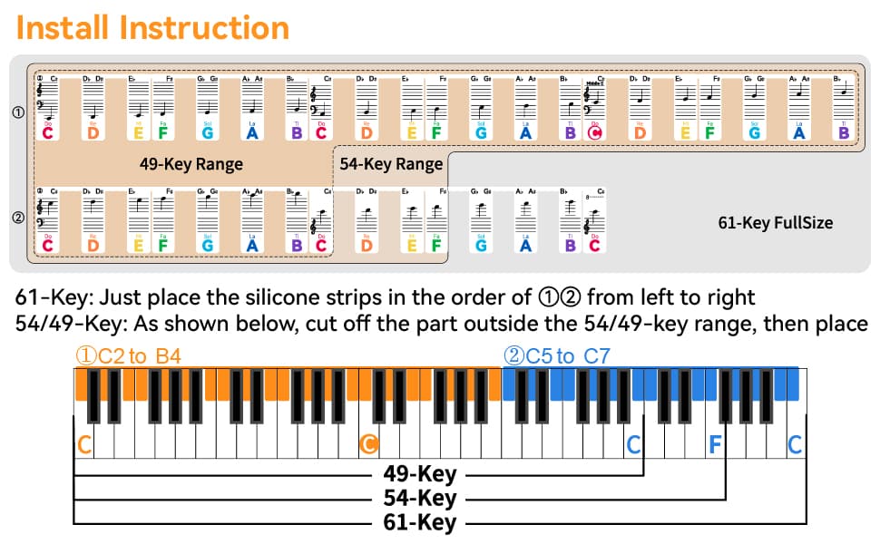 Solfege 61Key-Rainbow - Detail 4