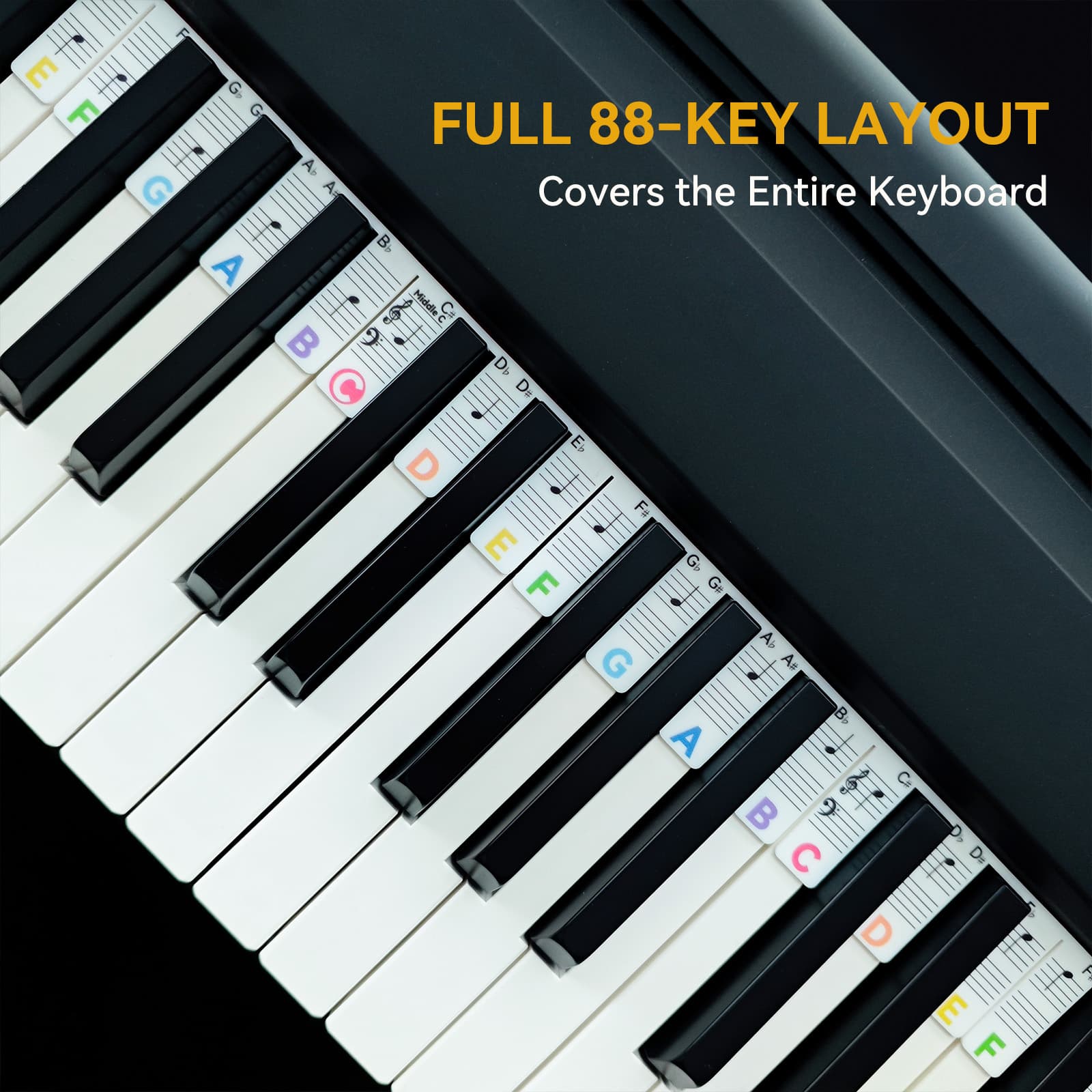 Sharp Flat 88Key-Rainbow - Main 3